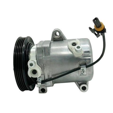 Mercedes Benz AC Air Conditioning Compressor Pump SS96 PV4 Pulley For Smart Fortwo Coupe 451 1L Replacement Part Aluminum Fuselage High Quality Durable Build With Precision Scroll Piston Design For Longevity And Smooth Quiet Operation, silver compressor with pulley