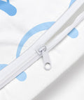 Zipper detail of Waterproof Wet Dry Bag For Swim Gear And Travel, Reusable Wet Bag With Handle, Minimalist Line Art Geometric Decor