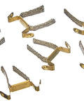 Ten Pack Replacement Double Contact Brushes For GO Slot Cars In 1 43 Scale Fits GO 1 43 Models And Digital 143 shown in copper
