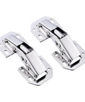 Concealed Kitchen Cabinet Door Hinges Pack of 2, Soft Close 90 Degree with 28mm Cup, Fits 14-18mm Cabinets, chrome finish