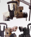Drop Away Arrow Rest for Compound and Pulley Bows, Right Hand, Black Finish, CNC Machined Aluminum Alloy, showing mechanism.
