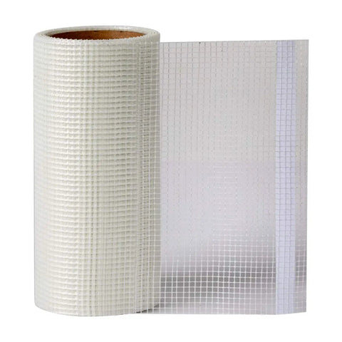 Self Adhesive Drywall Repair Fabric Patch 6 Inch By 25 Feet White Roll Fiberglass Mesh For Quick Hole And Crack Fix No Pre Applied Joint Compound Needed Repositionable And Easy To Use Single Roll