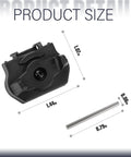 TLR1 HL Battery Door Replacement For Streamlight TLR1 And TLR2 Tactical Flashlights With 691136, shown with dimensions
