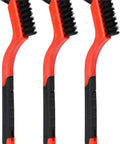 Three Pack Nylon Cleaning Brushes For Tight Spots And Car Detailing, Small Scrub Brushes For Dust In Holes And Crevices