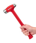 36 Oz Ball Peen Dead Blow Hammer With Nonslip Grip For Low Rebound Hits And Maximum Control, Great For Metalworking And Diy Projects, Model HDB50036 Made In USA being held in a hand.