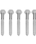 Heavy Duty M8x70mm Wood Hex Lag Screws Self Tapping For Carpentry No Pre Drill Needed In 304 Stainless Steel With Half Thread Design