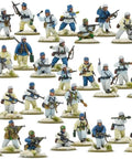 Winter Fallschirmjaeger Bolt Action Platoon Miniatures Pack Paintable 28mm WW2 German Paratroopers assembled and painted for gaming