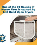 Non-OEM Compatible With Kenmore Dryer Filter 185578849 Fits Models 70 80 90, Made in USA Replacement Part being held