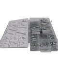 RockSolid Metal Spring Toolkit With 200 Pieces Of Heavy Duty Tension And Compression Springs In 20 Sizes Perfect For Car Repair And Gear Maintenance, assorted metal springs in labeled case