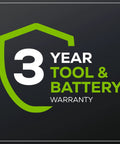 3-year tool and battery warranty for 24V 13 Inch Brushless Cordless Lawn Mower With 4.0Ah Battery And Charger