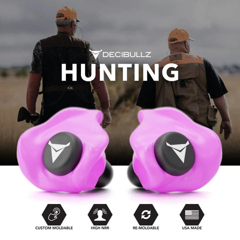 Custom Molded Earplugs With A Snug Fit And 31dB NRR For Serious Noise Reduction, Ideal For Shooting, Travel, Swimming, Work And Concerts, All Day Comfort And Secure Stay, Soft Pink