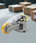 Automatic Ribbon Cutting Machine With Adjustable 6 To 60 Mm Cutting Length And 3 To 25 Mm Tape Width on packing table