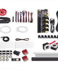 ERCF V2 Eight Color Multi Material Upgrade Kit For Voron 2 4 3D Printer With Klipper Firmware components layout including board, motors, cables.