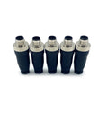 5 Pack M12 8 Pin A Code Male Connector IP67 Waterproof Industrial Circular Connector Field Install Plug And Play Wireable Adapter
