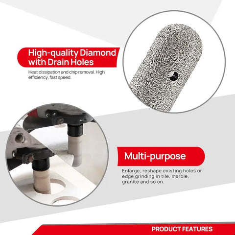Diamond Tile Hole Saw Kit 10 Pack Pro Grade Core Drill Bits Set For Porcelain Ceramic Tile Marble Granite With image showing multi-purpose use