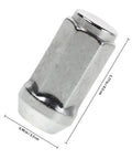 Heavy Duty Chrome Plated Steel Lug Nuts Seals Anti Rust Wheel Bolt Kit For Auto And RV Secure Fit Replacement Accessories Assorted Washers, 1.77 in x 0.90 in