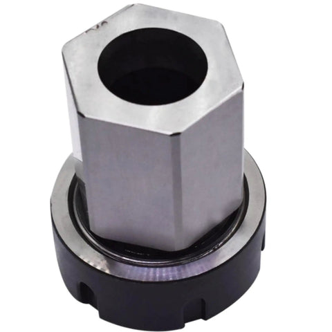Durable Hex Collet Block Chuck Holder For Precision Machining shows a close-up of the hex design and secure mounting for milling machines.
