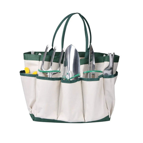 11-Piece Garden Tools Set For Women And Men With Heavy Duty Aluminum Hand Tools Apron And Storage Tote Bag All In One Planting Kit