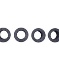 4 Pack Flange Bearings Bushings Kit For Lawn Tractors And Mowers With 19.3mm ID, 24 To 32mm OD, 25.4mm Height, shown as four rings