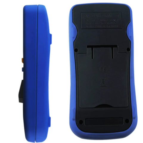 Side and back view of Four And A Half Digit Digital Multimeter With True RMS And Backlit Display, Datalogger And Temperature Meter