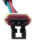 Close-up of 3 Wire Low Coolant Level Sensor Wire Repair End Pigtail Connector Harness For Peterbilt Kenworth Volvo