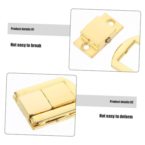 Retro Iron Toggle Latch Kit For Wooden Chests Jewelry Boxes And Cabinets 5 Piece Secure Clasp detail view