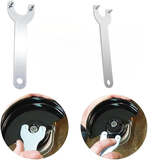 5 Pack AG452K Angle Grinder Wrench Spanner Replacement For Ryobi 039028001052 And Compatible With Makita Milwaukee Black And Decker Grinders 1934654 shown in use