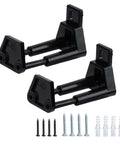 Two Pack Sliding Barn Door Floor Guides For Bottom Track Adjustable Roller With Screws And Expansion Tubes Suitable For Home Office And Small Projects Durable ABS Construction