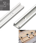 Heavy Duty Aluminum Alloy T Track Insert For Miter Jig Guide With Precision T Slot Design, 400mm length, fits standard jigs securely.