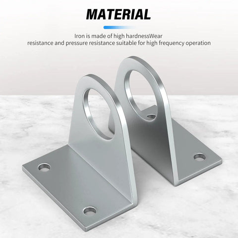 Heavy Duty Pneumatic Cylinder Mounting Bracket Kit For 16mm Bore with iron construction for durability and corrosion resistance
