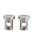 Two Pack Rod Connector Kit For Dual Handle Tool Boxes UWS Compatible Stainless Steel 304 Linkage, side view