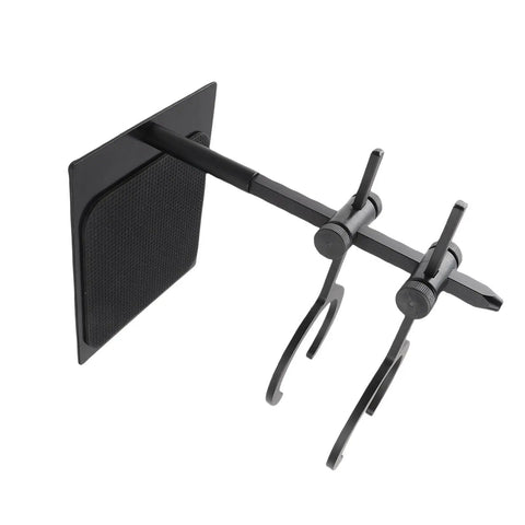 Premium Adjustable Pour Over Coffee Dripper Stand Featuring A Smart Double Layer Brewing Station With A Durable Glass Carafe And Ceramic Filter Cup To Nail Your Daily Grind With Zero Mess Or Fuss showing black aluminum alloy frame with hooks.