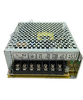 Regulated Switching Transformer NET-50A 50W DC Power Supply With 5V-5V and 12V Three-Way Output, metal case, terminal view