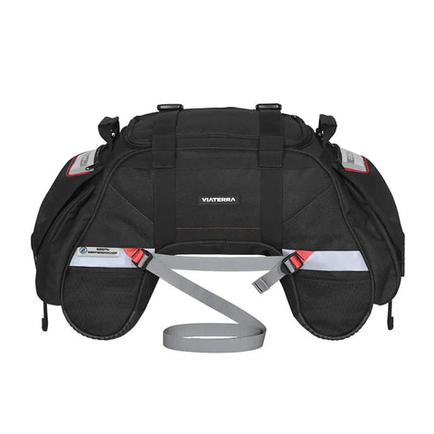 Universal 48L Waterproof Motorcycle Tail Bag With Roll Top Closure For All Bikes No Saddle Stay Or Rack Needed Ride Ready Travel