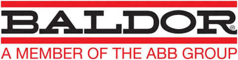 Baldor logo with text 'A Member of the ABB Group'
