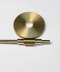 Top Shelf Brass Worm Gear Speed Reducer Kit Featuring Sweet One To 120 Ratio, compact brass gear and shaft for power transmission.