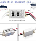 12V LED Power Supply Driver 15W Waterproof IP67 DC 12V Output 120VAC To 12V DC Constant Voltage Switching Power Supply