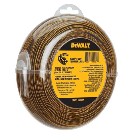 Trimmer Line Replacement Spool, 225 Feet Of 0.080 Inch Aerodynamic String, Built Tough For Max Runtime And Durability packaging