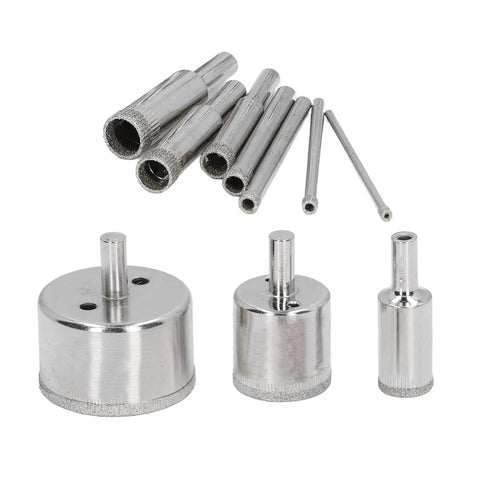 Top Tier Hole Saw Kit That Crushes Glass Tile And Ceramic With Ease Featuring Ten Pieces Ranging From 3mm To 50mm For Smooth Drilling And Home Repair Projects Without The Hassle, metal diamond hole saw bits set