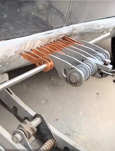 Dent Pulling Rings Set 60Pcs for car panel repair using spot welding machines with copper and iron construction.