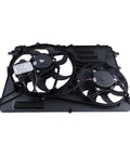 Heavy Duty Engine Cooling Radiator Fan With Controller Fits Volvo XC60 S60 XC70 S80 V60 V70 2008 To 2016 showing dual fan assembly.
