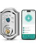 Smart Front Door Lock With Fingerprint And Bluetooth Deadbolt Keypad Entry App Control And Alexa Compatibility