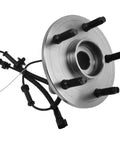 Front Left And Right Wheel Bearing And Hub Assembly Kit Two Piece Direct Fit Replacement For 06 08 Dodge Ram 1500 Regular Cab With 4 Wheel ABS 06 08 Ram 1500 Crew Cab And 2009 Ram 1500 close-up view