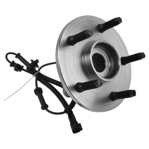 Front Left And Right Wheel Bearing And Hub Assembly Kit Two Piece Direct Fit Replacement For 06 08 Dodge Ram 1500 Regular Cab With 4 Wheel ABS 06 08 Ram 1500 Crew Cab And 2009 Ram 1500 close-up view
