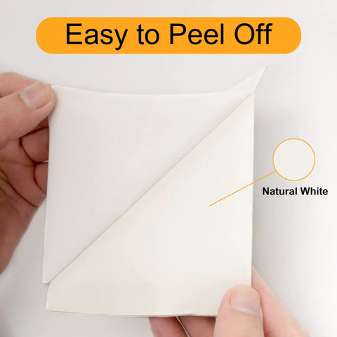 Hands peeling back white Heavy Duty RV Roof Tape 4 Inch By 50 Feet Butyl Sealant For Camper Leaks UV Resistant Weatherproof Patch