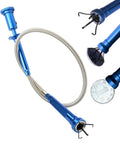 Extendable Magnetic Pickup Tool With Flexible Telescopic Pole And Bright LED Light For Easy Retrieval Of Small Parts Around The House Or Car, blue steel