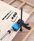 Hardcore 15 Piece Pocket Hole Jig Kit Built Like A Rock With Tough Aluminum Alloy 15 Degree Woodwork Guide and drill bits.
