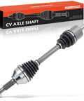 CV Axle Shaft Assembly Front Left Driver Side Direct Beefed Up Drop In Replacement For Ford Flex Taurus Lincoln MKS MKT Mercury Sable 3.5L 3.7L Front Wheel Drive with packaging.