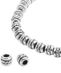 Antique Silver Tube Spacer Beads 300 Pcs Tibetan Zinc Alloy 4x5mm With 2.2mm Hole For Bracelet Necklace Earrings Jewelry Making