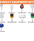 Image of All In One Heavy Equipment Key Master Set With Full Coverage Keys For Excavators Dozers Loaders And Backhoes Universal Compatibility Across Major Machines Stocked Spare Keys For Your Construction Fleet with 8 different keys